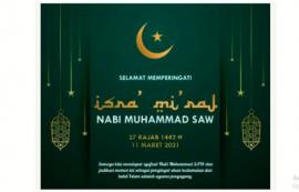 Selamat Memperingati Isra' Mi'raj Nabi Muhammad SAW